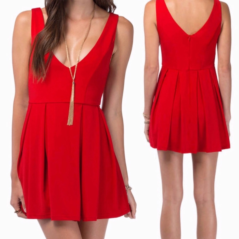 Red Skater Dress